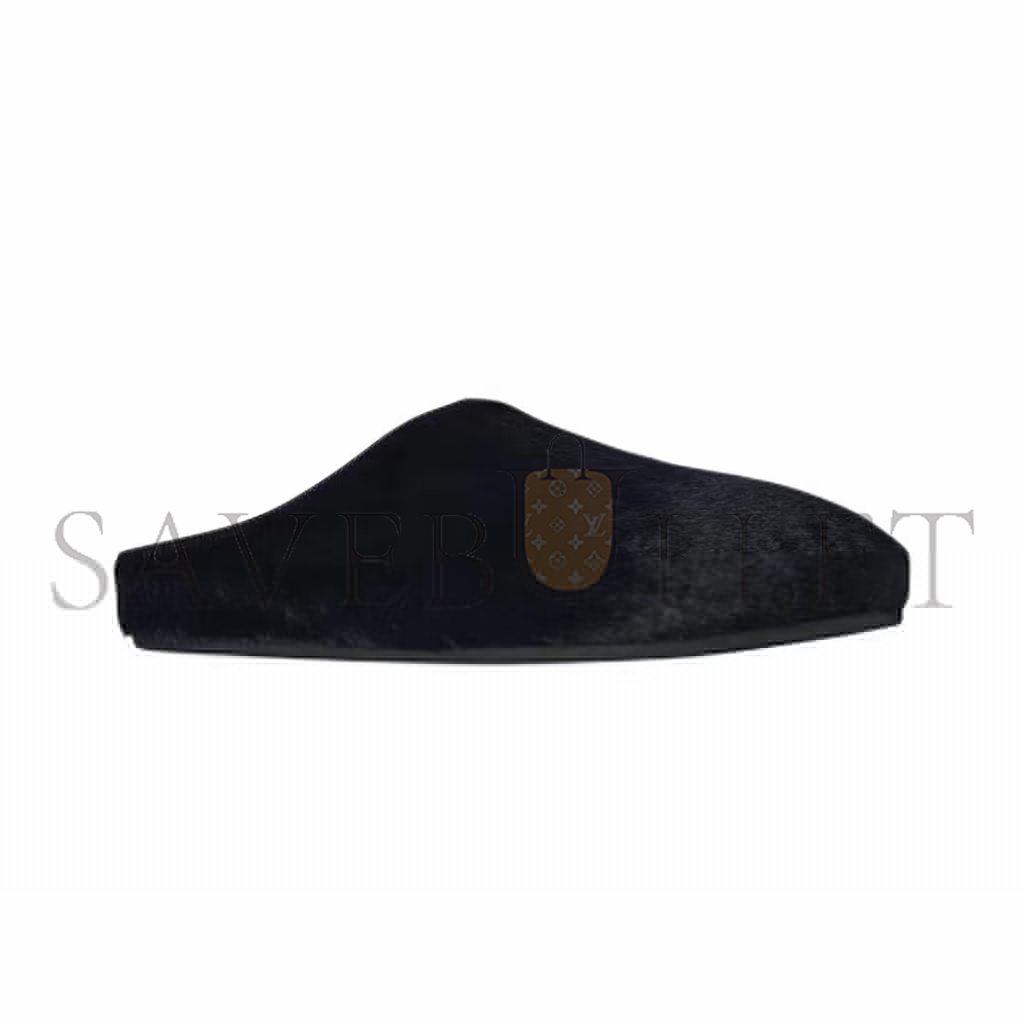 THE ROW NAVY BLUE HORSEHAIR SLIPPERS F1486L70NVYF